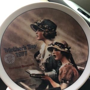 Norman Rockwell Mother’s Day plate